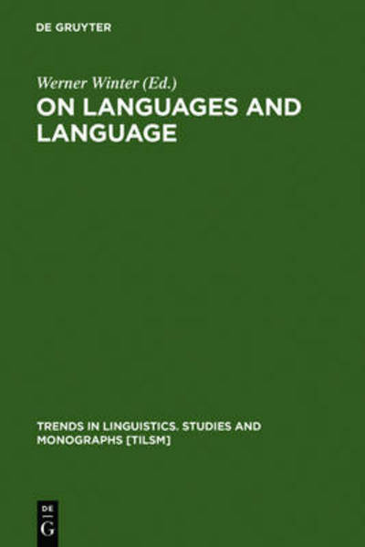 Cover for Societas Linguistica Europaea · On Languages and Language (Book) (1994)