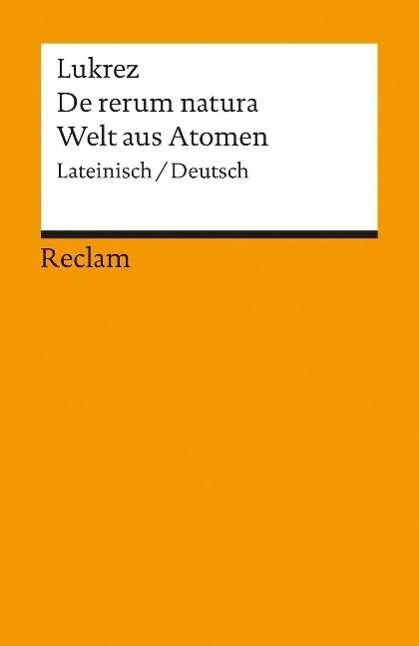 Cover for Lukrez · Reclam UB 04257 Lukrez.De rerum n.Welt (Book)