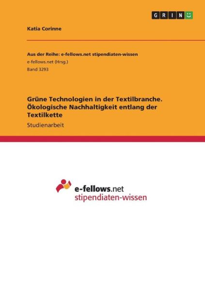 Grüne Technologien in der Texti - Corinne - Bücher -  - 9783346063571 - 