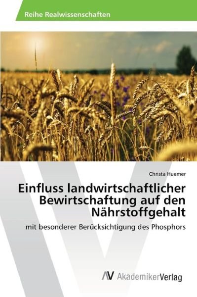 Cover for Huemer · Einfluss landwirtschaftlicher Be (Buch) (2013)