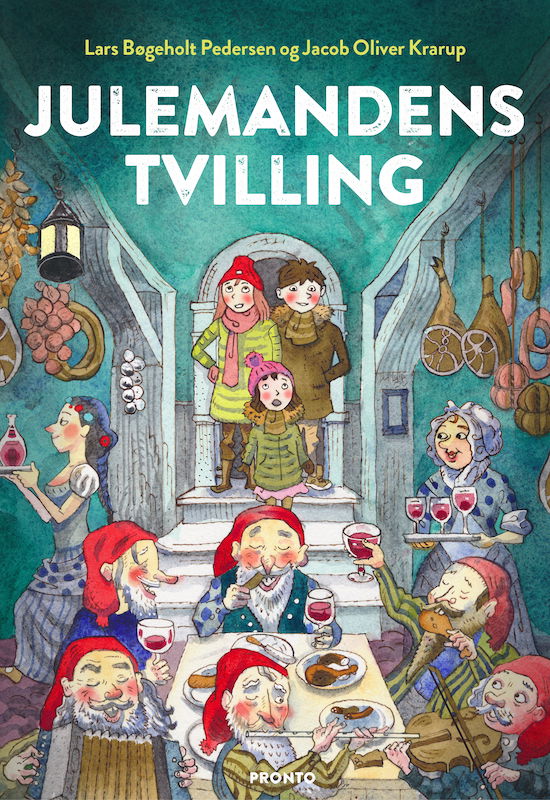 Cover for Lars Bøgeholt Pedersen &amp; Jacob Oliver Krarup · Julemandens tvilling (Innbunden bok) [1. utgave] (2019)