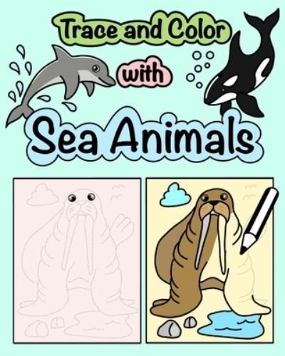 Cover for Girvin Ostia · Trace and Color with Sea Animals (Pocketbok) (2020)