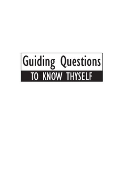 Cover for Walaiphon Choops Chareonsak · Guiding questions to know thyself (Paperback Book) (2021)