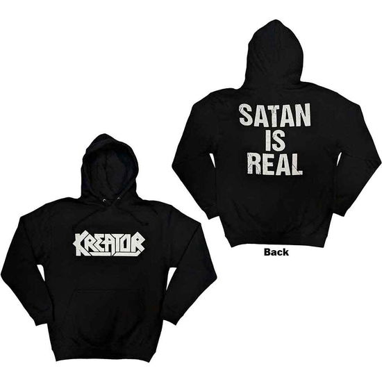 Cover for Kreator · Kreator Unisex Pullover Hoodie: Satan Is Real (Black) (Back Print) (Hoodie)