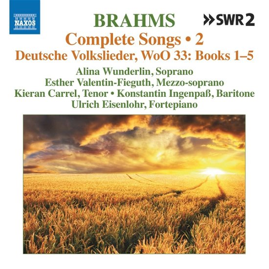 Cover for Alina Wunderlin · Brahms Complete Songs Vol. 2 - Deutsche Volkslieder (CD) (2022)