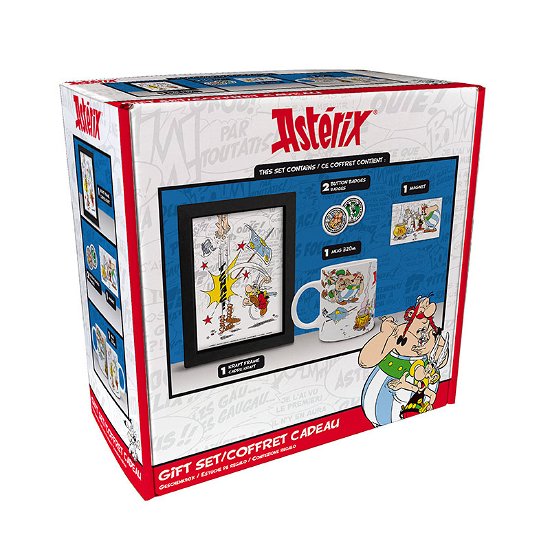 Asterix - Mug Magnet Kraft Frame Button Badges - Asterix - Merchandise - The Good Gift - 3665361105572 - 