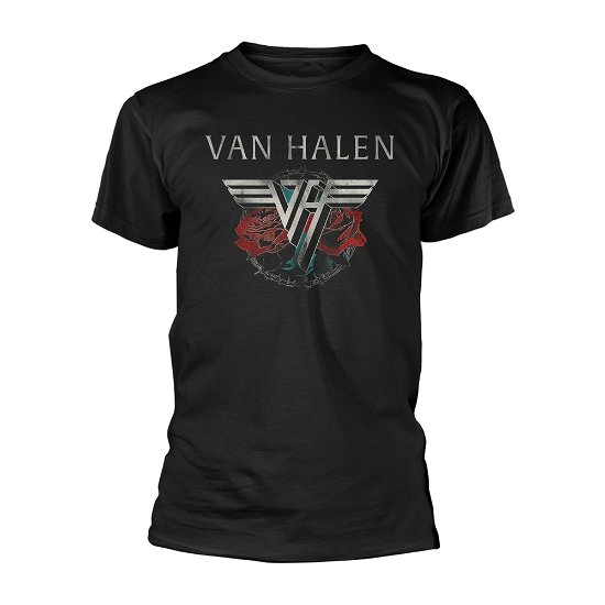 Van Halen Unisex T-Shirt: 84 Tour (Back Print) - Van Halen - Produtos - PHD - 5056012029572 - 15 de abril de 2019