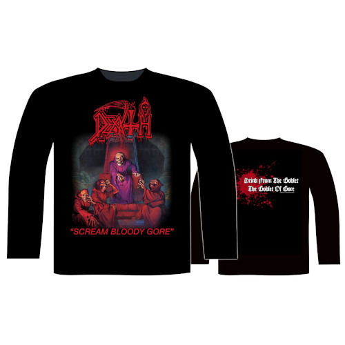 Cover for Death · L/S Scream Bloody Gore (T-shirt) [size L] (2021)