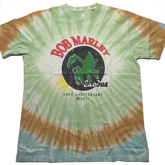 Bob Marley Unisex T-Shirt: 45th Anniversary (Wash Collection) - Bob Marley - Merchandise -  - 5056561042572 - 
