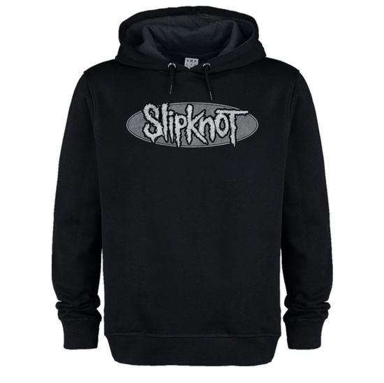 Slipknot Oval Logo Amplified Black Medium Hoodie Sweatshirt - Slipknot - Fanituote - AMPLIFIED - 5056770002572 - maanantai 21. lokakuuta 2024