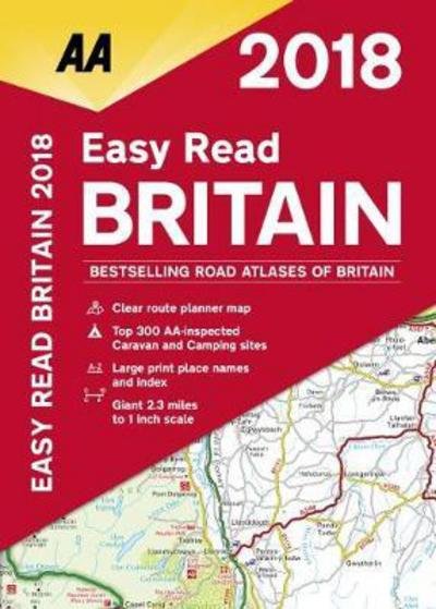 Cover for AA Publishing · AA Easy Read Atlas Britain (Pocketbok) [18 Revised edition] (2017)