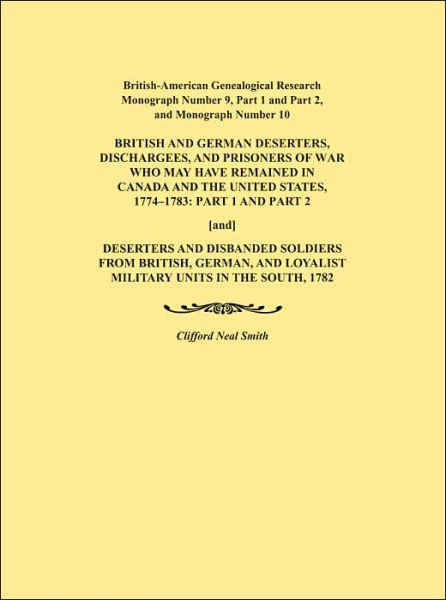Cover for Clifford Neal Smith · British and German Deserters (Paperback Book) (2009)