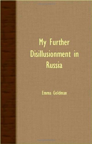 Cover for Emma Goldman · My Further Disillusionment in Russia (Paperback Bog) (2007)