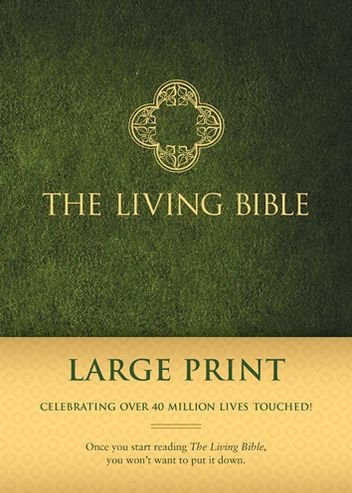 Cover for Tyndale House Publishers · Living Bible Paraphrased-liv-large Print (Stoffbuch) [Large Print edition] [Green] (2013)