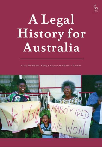 Cover for McKibbin, Sarah (University of Southern Queensland, Australia) · A Legal History for Australia (Paperback Book) (2021)