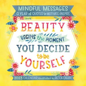 Cover for Becca Cahan · Mindful Messages - Wall 16 Month (Taschenbuch) (2022)