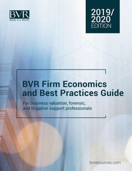 Cover for BVR Firm Economics and Best Practices Guide: 2019/2020 Edition (Pocketbok) (2019)