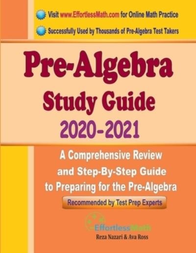 Cover for Ava Ross · Pre-Algebra Study Guide 2020 - 2021 (Paperback Bog) (2020)