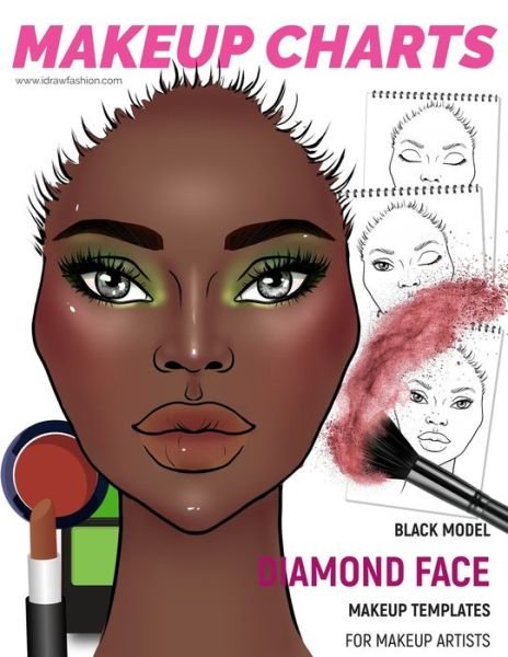 Cover for I Draw Fashion · Makeup Charts - Face Templates for Makeup Artists (Paperback Bog) (2019)