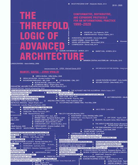 Cover for Manuel Gausa · The Threefold Logic of Advanced Architecture: Conformative, Distributive and Expansive Protocols for an Informational Practice: 1990-2020 (Pocketbok) (2021)