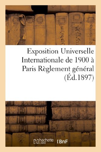 Cover for Exposition Internationale · Règlement Général (Taschenbuch) [French edition] (2013)
