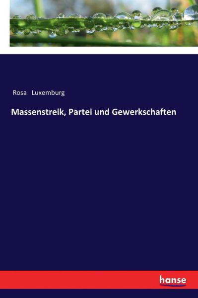 Cover for Luxemburg · Massenstreik, Partei und Gewe (Book) (2017)