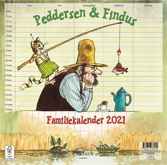 Cover for Sven Nordqvist · Peddersen &amp; Findus - familiekalender 2021 (Hæftet bog) [1. udgave] (2020)