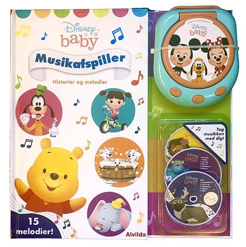 Disney Baby - Musikafspiller - Historier og melodier (med 15 sange) -  - Libros - Forlaget Alvilda - 9788741518572 - 4 de noviembre de 2021