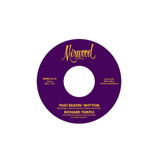 Temple,richard / Conwell,jimmy · That Beatin Rhythm / Cigarette Ashes (7") (2024)