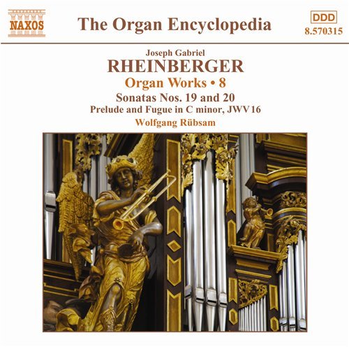 Organ Works Vol.8 - J. Rheinberger - Musikk - NAXOS - 0747313031573 - 5. februar 2009