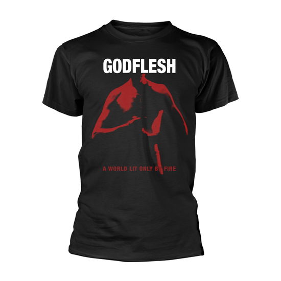 Cover for Godflesh · A World Lit Only by Fire (T-shirt) [size M] [Black edition] (2021)