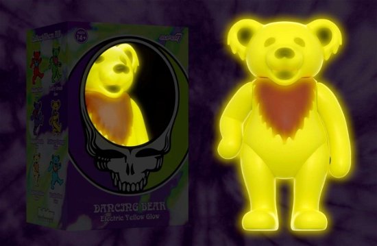 Grateful Dead - Dancing Bear Glow (Electric Yellow) Reaction Figure - Grateful Dead - Produtos - SUPER 7 - 0840049822573 - 