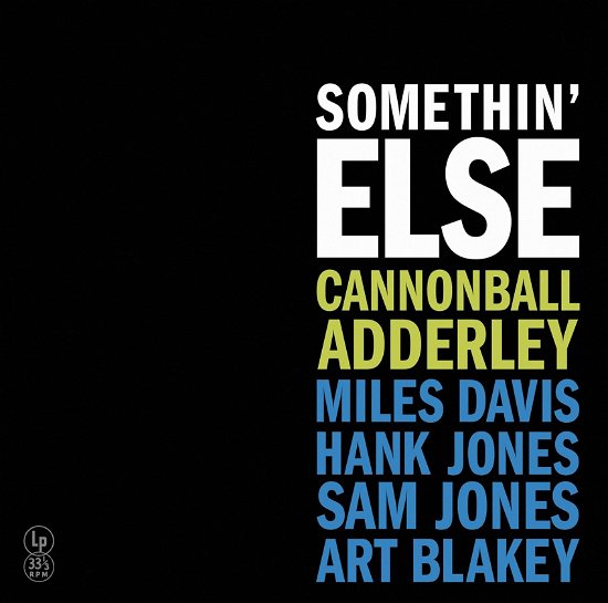 Cover for Cannonball Adderley · Somethin' Else  (LP) (2024)