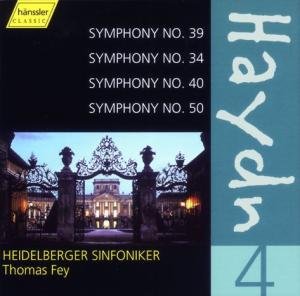 Cover for Fey,thomas / Heidelberger Sinfon · HAYDN: Symphonies 39,34,40,50 (CD) (2004)