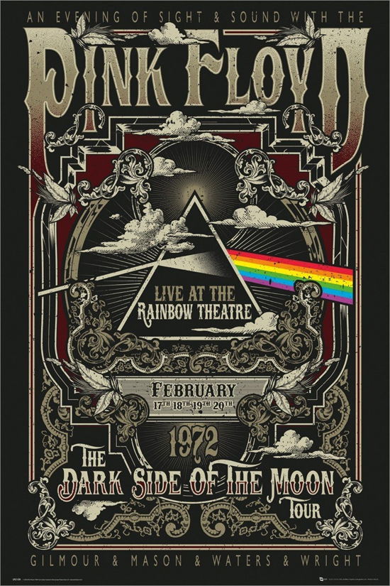 PINK FLOYD - Poster Rainbow Theatre (91.5x61) - Großes Poster - Koopwaar - Gb Eye - 5028486408573 - 7 februari 2019