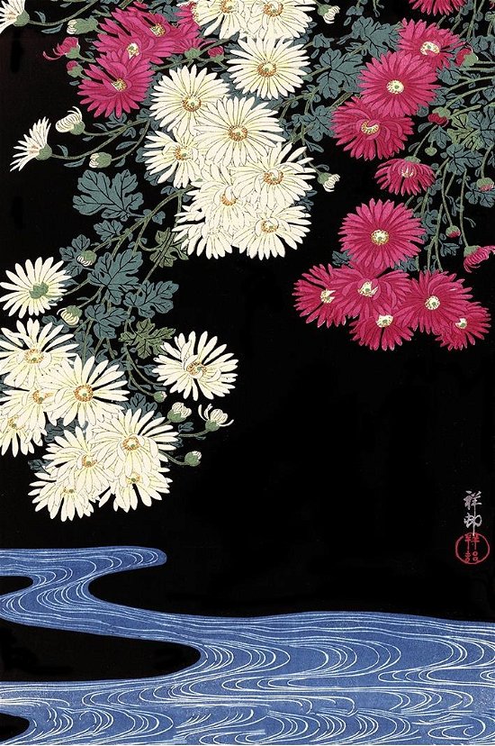 Japanese Art: Pyramid - Ohara Koson: Chrysanthemum And Running Water (poster Maxi 61x915 Cm) - Japanese Art: Pyramid - Koopwaar - Pyramid Posters - 5050574346573 - 