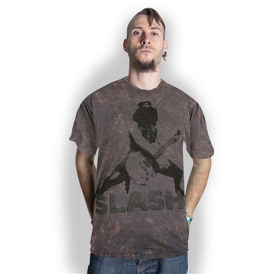 Slash Unisex T-Shirt: Snow-Blind (Puff Print) - Slash - Merchandise - Global - Apparel - 5055295398573 - 