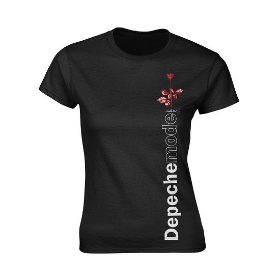 Cover for Depeche Mode · Depeche Mode Ladies T-Shirt: Violator Side Rose (T-shirt) [size S] [Black edition] (2018)