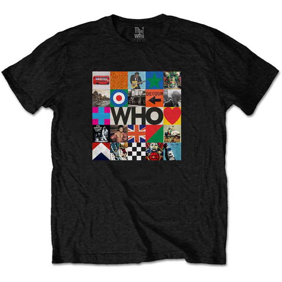 The Who Unisex T-Shirt: 5x5 Blocks - The Who - Produtos -  - 5056368615573 - 