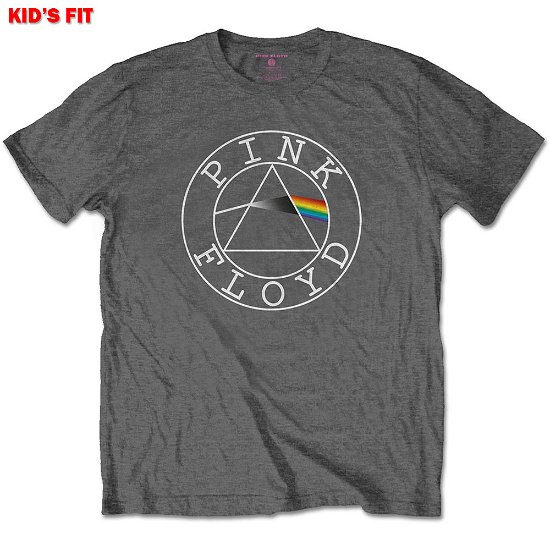 Pink Floyd Kids T-Shirt: Circle Logo (7-8 Years) - Pink Floyd - Koopwaar -  - 5056368628573 - 
