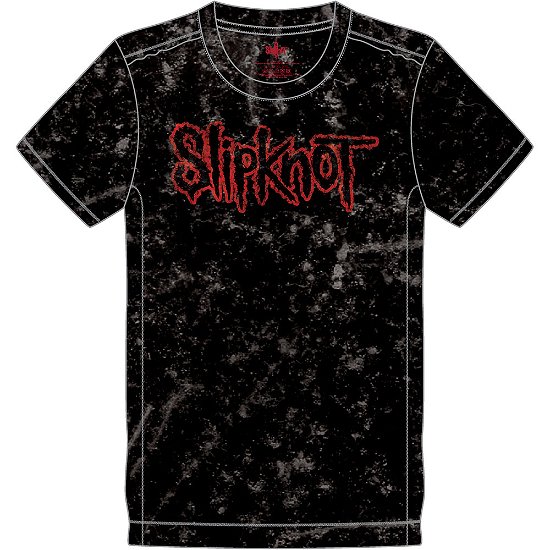 Slipknot Unisex T-Shirt: Logo (Wash Collection & Back Print) - Slipknot - Produtos -  - 5056368644573 - 