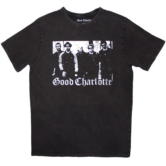 Cover for Good Charlotte · Good Charlotte Unisex Stone Wash T-Shirt: Band Photo (Charcoal Grey) (T-shirt) [size S] (2025)