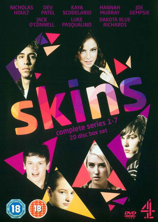 Cover for Skins Series 1 to 7 Complete Collection DVD (DVD) [Repackaged] (2019)