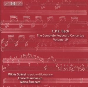 Cover for Bach,c.p.e. / Spanyi / Concerto Armonico Budapest · Keyboard Concertos 19 (CD) (2013)