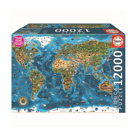 12000 Pcs - Wonders Of The World Puzzle (80-19057) - Educa - Merchandise -  - 8412668190573 - 