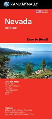 Cover for Rand McNally · Rand McNally Easy to Read Folded Map: Nevada State Map (Map) (2021)