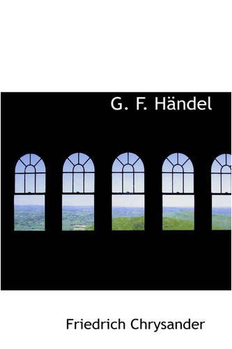 Cover for Friedrich Chrysander · G. F. Händel (Paperback Book) (2008)