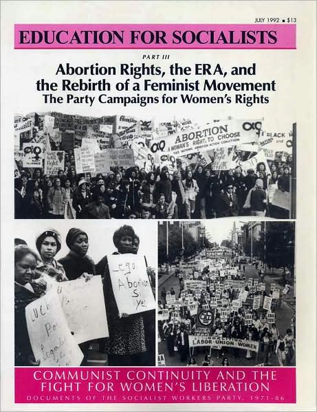 Cover for Mary-Alice Waters · Abortion Rights, the Era and the Rebirth of a Feminist Movement (Abortion Rights, the Era &amp; the Rebirth of a Feminist Movemen) (Paperback Book) (1999)