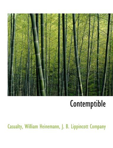 Cover for Casualty · Contemptible (Paperback Book) (2010)