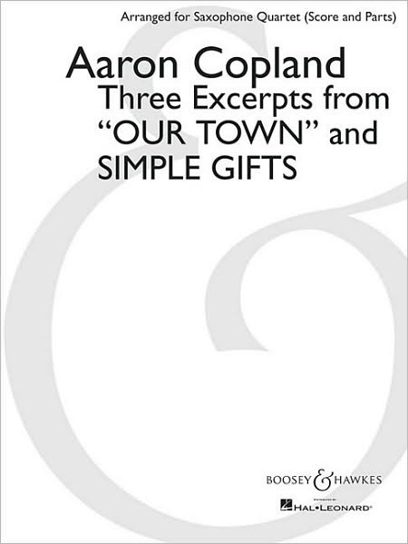 Cover for Aaron Copland · Three Excerpts from Our Town &amp; Simple Gi (Pocketbok) (2010)